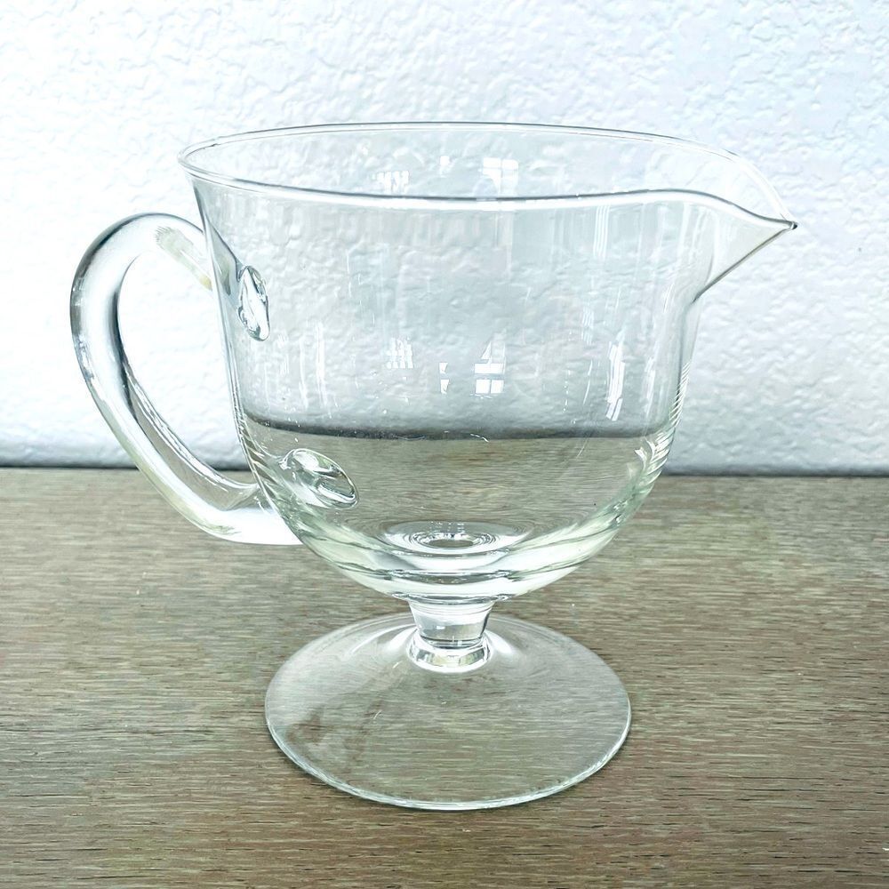 Vintage Antique Glass Pitcher Vase